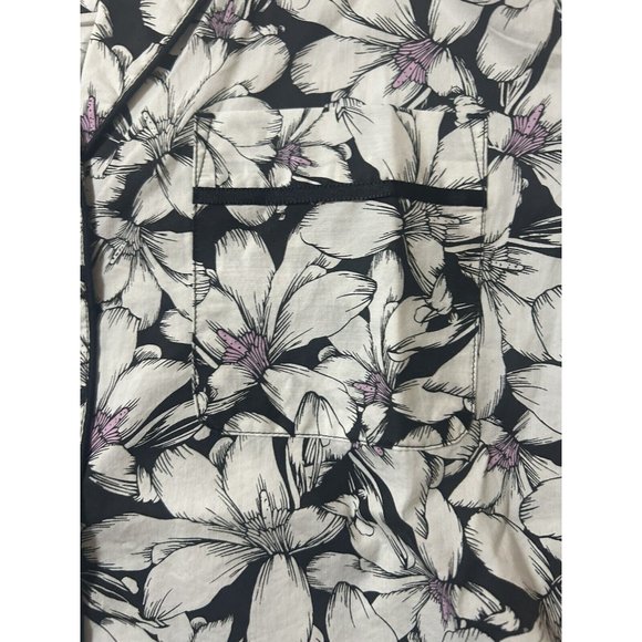 Soma Cool Cotton Stretch Woven Short Sleeve Pajama Top Tropic XS NEW! - Picture 5 of 7